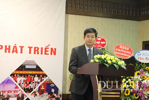 Ông Lê Quang Tùng - Ủy viên dự khuyết Ban Chấp hành Trung ương Đảng, Ủy viên Ban Cán sự Đảng, Thứ trưởng Bộ Văn hóa, Thể thao và Du lịch phát biểu tại buổi lễ